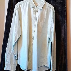 J. Crew, Vintage Oxford, Size L, Light Mint Green